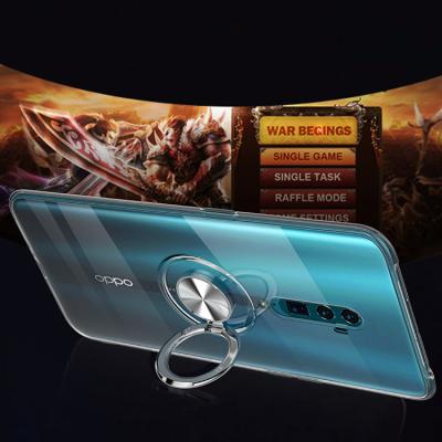 China 360 Degree Rotation Metal Ring Stand Eco-friendly Shockproof Phone Case For OPPO Reno 10x Zoom for sale