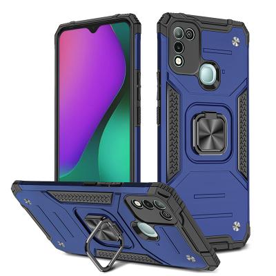 China 2021 Hot New Anti-drop Rugged TPU+PC Phone Case For Infinix 10 Hot With Magnetic Holder For Infinix Note 8 for sale