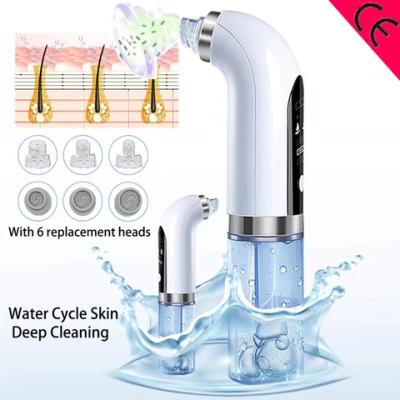 China Mini Water Dermabrasion Hydra Peeling Acne Treatment Free Samples Electric Aqua Blackhead Acne Remover Face Bubble Vacuum Blackhead Remover for sale