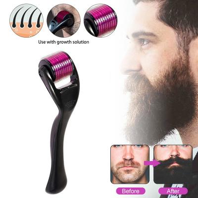 China Whitening Men Beard Growth Needle Derma Roller Micro Beard Growth Kit Hot Selling Micro Beard Derma Roller for sale