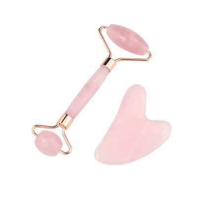 China Vibration Rose Jade Roller Quartz Facial Jade Massage New Popular Blood Vessel Removal Manual new for sale