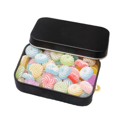 China Gift & Wholesale Hot Craft Tins Box Case Jar Container Stainless Square Box Rectangular Tin Box For Biscuit for sale