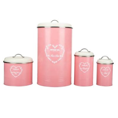 China Sustainable Cookie Tea Coffee Sugar Canister Set for sale