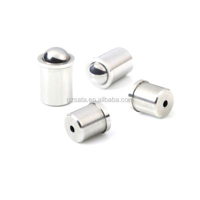 China Stainless Steel Stainless Steel Press Fit Ball Nose Spring Plungers for sale