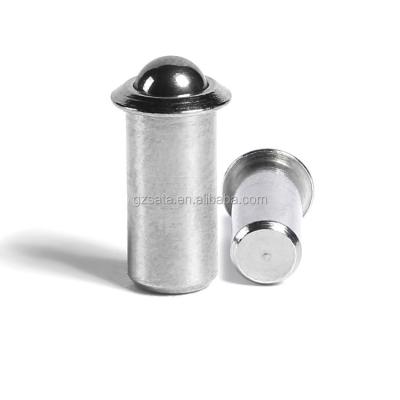 China Stainless Steel Stainless Steel Press-Fit Ball-Nose Spring Plungers for sale