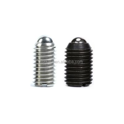 China ALLOY GN 615 carbon steel and stainless steel slotted spring loaded plunger ballpoint set screws for sale