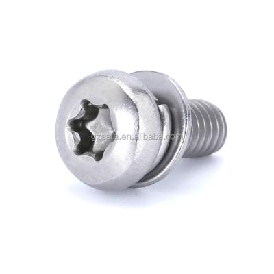 China Command A2-70 Pan Head Sems Screws M2.5 M3 M3.5 M4 M5 M6 M8 Torx of Pan Custom Stainless Steel 304 for sale