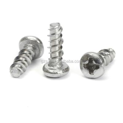 China Stainless Steel Phillips Round Head High-Low Pan 18-8 Thread Forming Screws For Fragile Plastic for sale