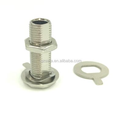 China Stainless Steel Lamp Fitting Hex Head Threaded Hollow Bolts For Wiring for sale