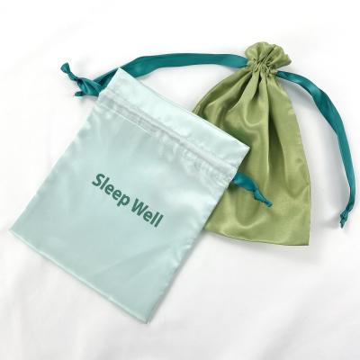 China ISO BSCI GRS Factory Gift Small Gift Drawstring Bag Custom Drawstring Bag ISO BSCI GRS Romotion Logo Eco-friendly Polyester Silk Satin Bags for sale