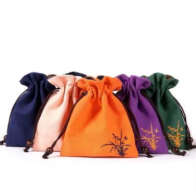 China New Design Small Dust Bag Velvet Jewelry Drawstring Bag Luxury BIODEGRADABLE Dust Bag For Gift for sale