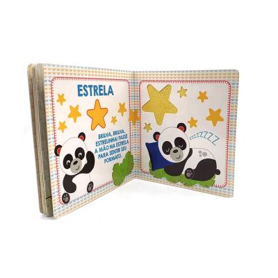 China Education / For Kids /Gifts Cute Panda CMYK Print Touch And Feel Board Book Printing Children for sale