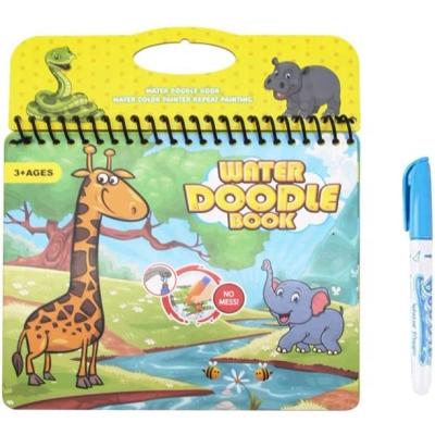 China Custom Colorful Drawing Tool New Design Magic Water Paint Book With Water Pen For Kids for sale