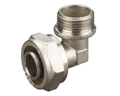 China 2021Aluminum Plastic Pipe Fitting Clamping Wall Base Al-Pex Female Tee 16mm 20mm Equal AL Pipe Press Fitting Elbow for sale