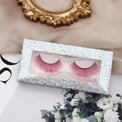 China Lash With Colorful Lashes Details soft natural Mink Color Lashes Color Eyelashes made to order for sale