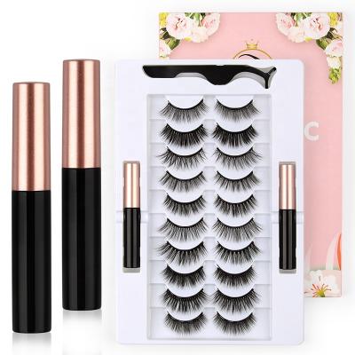 China Natural Soft NEW Private Label False Eyelashes Stick Free Magnetic Eyelashes Lashes Wholesale Manufacturers for sale