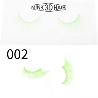 China 2021 New Product Natural 5 Colors Of Soft 3d Mink Fur Eyelashes Colorful Eyelash for sale