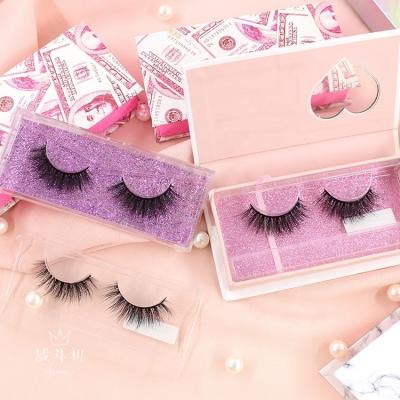 China Handmade Eyelashes 3d Mink Eyelashes Private Label Natural Soft Eyelashes 25mm for sale