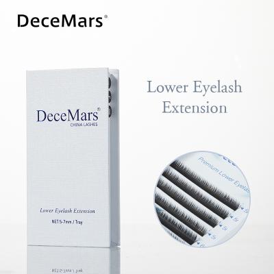 China Natural Soft Decemars Lower Individual False Mink Lash Eyelash Extension Eyelash Extensions for sale