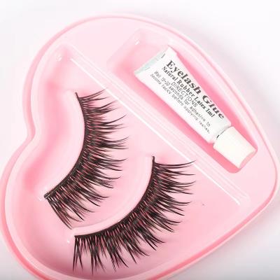 China Natural Soft Professional Handmade Eyelash Extension Eyelash Silk False Eyelashes for sale