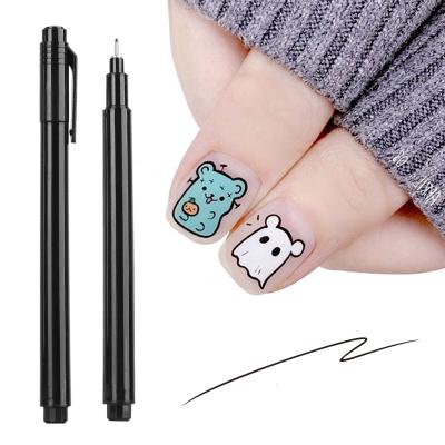 China Easy Apply 1pc Nail Art Graffiti Pen DIY Nail Art Manicure Tools Adorn Tools Abstract Lines for sale