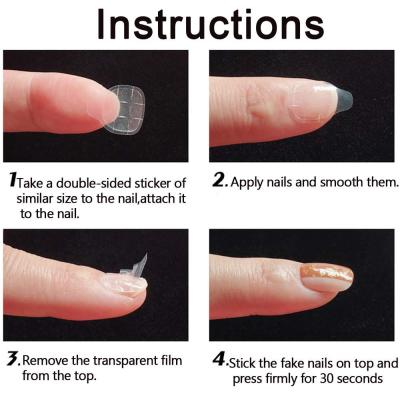 China Easy Apply Nail Super Sticky Jelly Glue Ultrathin Portable Nail Glue Nail Stickers Wholesale for sale