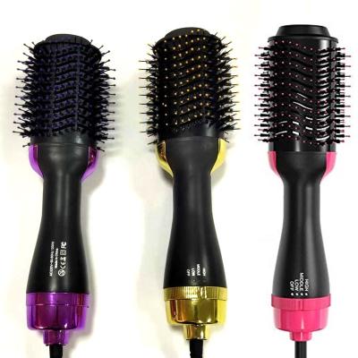 China Skin Care Treatments Hair Styler Comb Volumizer Blow Straightener Curler One Step 3 In 1 Iron Hair Dryer Brush One Step Airbrush Hot Curling for sale