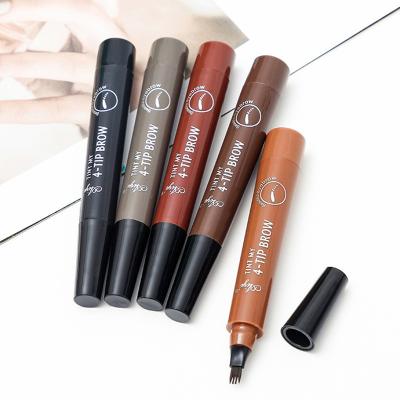 China hot sale liquid bifurcated eyebrow pencil eco-friendly 3d eyebrow pen eyebrow pencil sweatproof bifurcated eyebrow pencil for sale