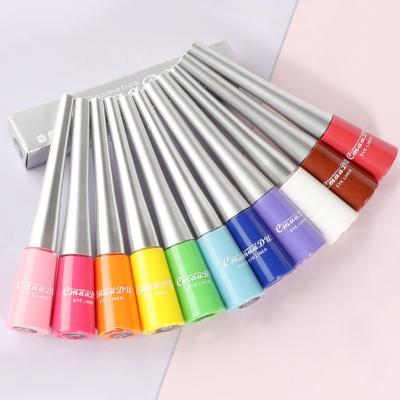 China Hot Selling Eco-friendly Waterproof Neon Waterproof Long-lasting Seal Color Private Label Eyeliner Private Label Color Eyeliner for sale