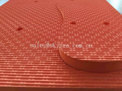 China One Side Orange EVA Sheet For Shoe , Comfortable EVA Rubber Sole Sheet For Home for sale