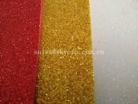 China Shiny EVA Glitter Sheet With Bright Color Decorative Non - Toxic EVA Rubber Sole Sheet for sale