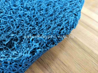 China Non - Slip Bathroom Rubber Mats , Soft Rubber Flooring PVC Vinyl Loop Mats for sale