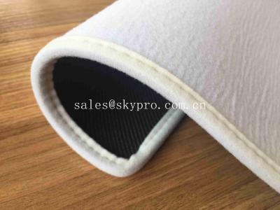 China Washable Non woven Blank Printing with Velvet Side Whipstitch Natural Rubber Door Mats for sale