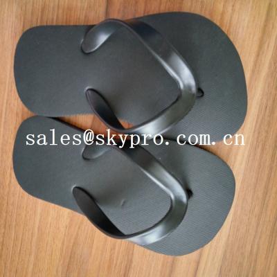 China Bequeme schwarze einfache Flipflops/Sandale-haltbare Sommer-Strand-Pantoffel zu verkaufen