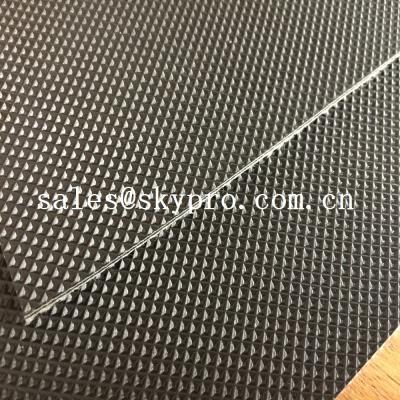 China Wear Resistant Anti Static Mini Diamond Top Fabric PU / PVC Conveyor Belting for sale