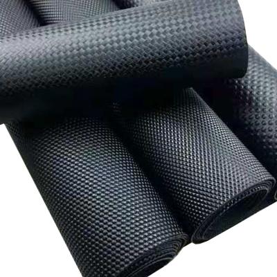 China Leather grain non-slip black PVC mats/grounding mat / floor protection mat for sale