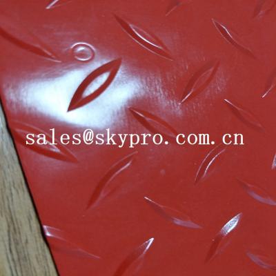 Chine Noircissez tapis à nervures fin de plancher de PVC de petit pain de film de vinyle de glissement de PVC de feuille de plastique de 2mm/de 3mm l'anti à vendre