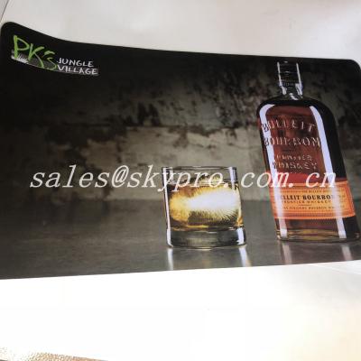 China Custom Soft Neoprene Material Rubber Beer Mats Heat Transfer Printing for sale