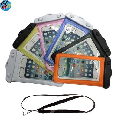 China Phone Waterproof Bag Case Premium Quality PVC Cellphone Dry Bag for Smart Phone for sale