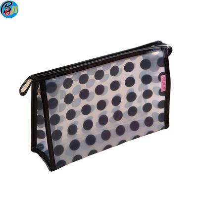 China new style ! wholesale fashion travel ladies custom printed pvc cosmetic woman bags zipper flat pouch gift bag for sale