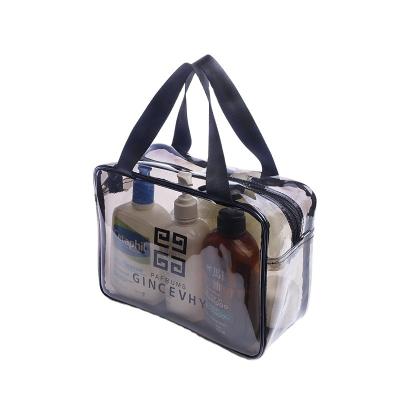 China plastic travel gift wash makeup bag cosmetic pvc clear waterproof transparent zipper bags for sale