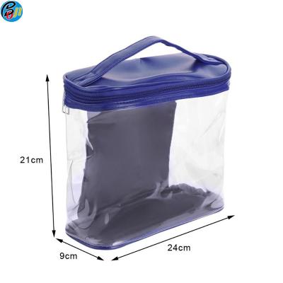 China Clear Cosmetic Bag Pouch PVC Transparent Makeup Waterproof Toilet Bathroom Storage Bags for sale