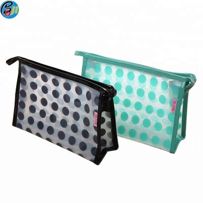 China new product promotion wholesale fashion travel ladies custom printed pvc lace woman bags zipper cosmetic make up bag handbag for sale