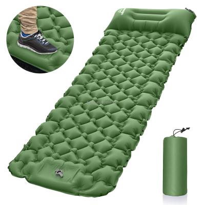 China Super Thick Self-Inflating Sleeping Mat Inflatable Ultralight Sleeping Air Mat Lightweight Sleeping Pad Inflatable Beach Mat for sale