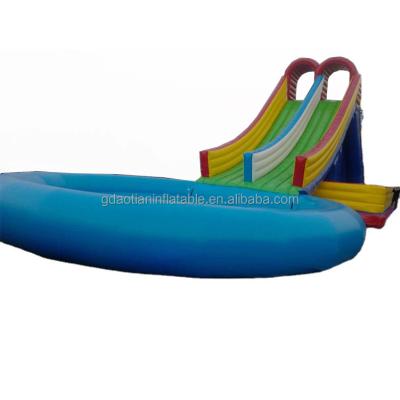 China Professional inflatable PVC fun waterslide big water slides for swimming pools custom slide n wall climb slide inflatable for sale