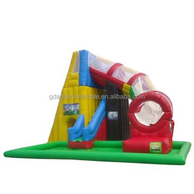 China PVC taruaplin inflatable water park.inflatable pool with slide used commercial water slides for pool water theme park slide for sale