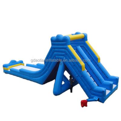 China Manufacturer 15m inflatable water slide PVC tarpaulin source for adult single pvc water slides for sale backyard inflatable commercia for sale