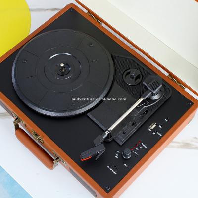 China Portable USB Vintage Design Vinyl Phonograph Record Player With Blue Tooth for sale