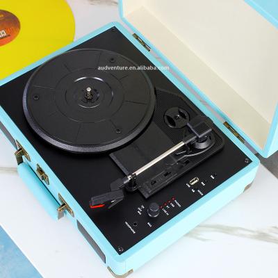 China USB Vinyl Record Player Turntable With Stereo Speakers Phonograph for sale