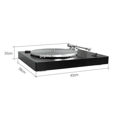 China Portable Retro Built In Stereo Speakers Modern 2-Speed ​​Turntable System With 33 RPM 45 RPM Vinyl Stereo Record Player for sale